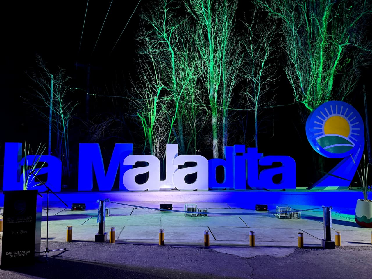 9 de Julio inauguró el Portal de Ingreso a La Majadita y nueva iluminación LED en búsqueda del desarrollo turístico y social de la zona