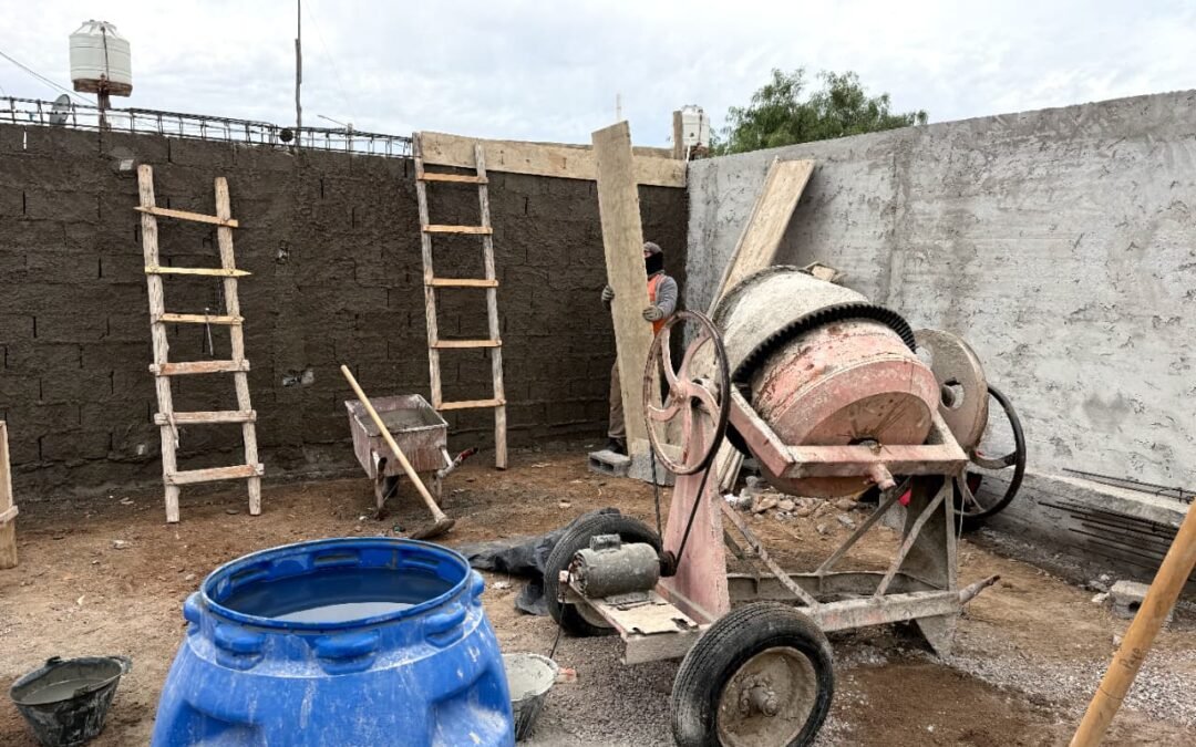 Avanza la construcción del nuevo SUM de Fiorito en 9 de Julio