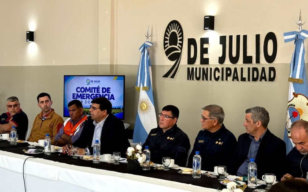 9 de Julio conformó el Comité de Emergencia y fortalece la coordinación ante contingencias climáticas